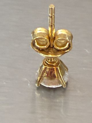 Pendiente Oro 18k Diamante Natural 0.53Ct,Certific