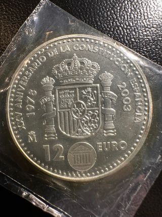 Moneda 12 Euros Plata Conmemorativa España