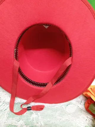 Sombrero Cordobés Rojo Talla 56