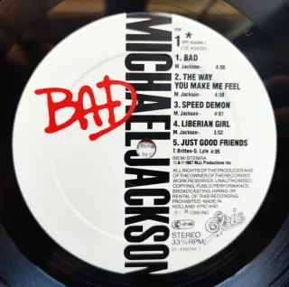 LP 1987 🇪🇺 MICHAEL JACKSON - BAD