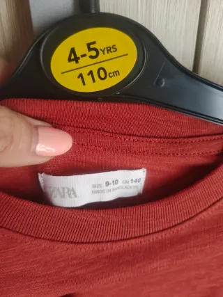 Lote de Camisetas Zara talla 10