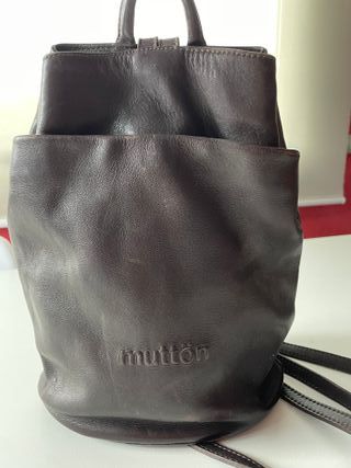 Mochila de piel Muttön marrón