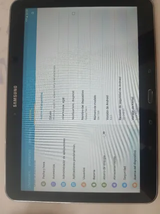 Samsung Tablet Negra + Cargador