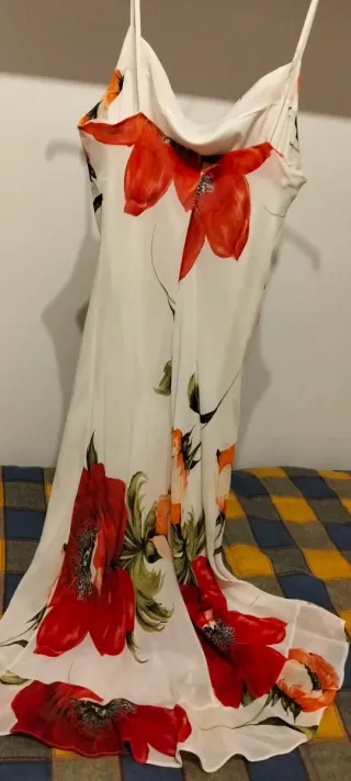 Vestido midi estampado floral