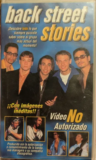 Lote 4 VHS Backstreet Boys