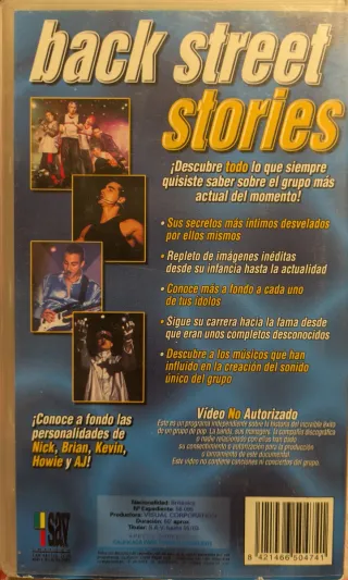 Lote 4 VHS Backstreet Boys