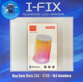 Coluna Bluetooth Portátil com Luz LED