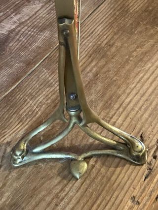 Pantalla Chimenea Art Nouveau Metal y Tela