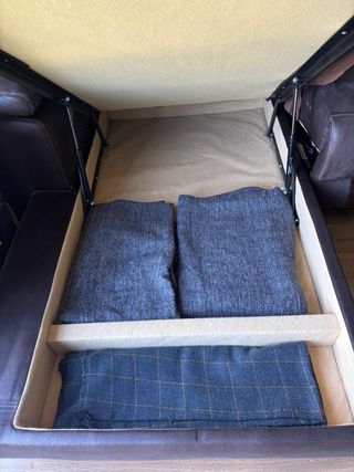 Sofá 3 plazas con arcón y chaise longue - MUDANZA