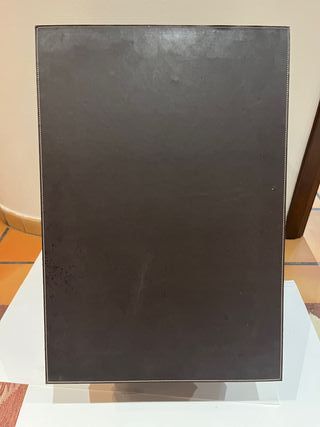 Baúl rígido polipiel marrón