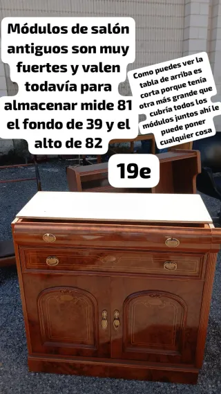 Mueble de salón antiguo 81x39x82cm