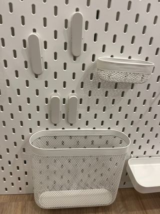 Organizador Pared Escritorio Ikea Blanco