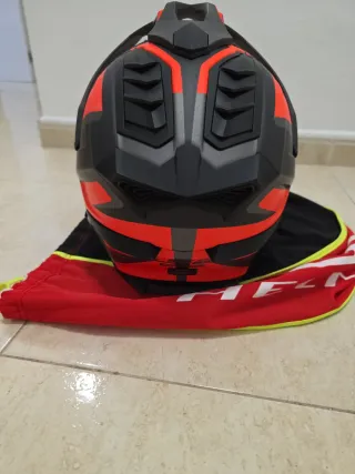Casco LS2 701 Explorer Trail Naranja Gris Talla M