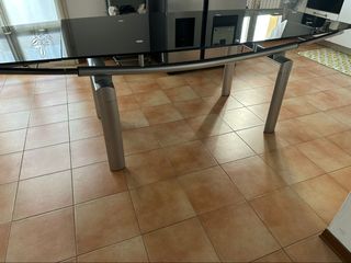 Tavolo vetro estendibile + sedie