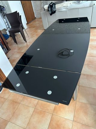 Tavolo vetro estendibile + sedie