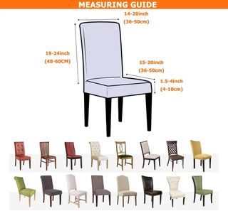 6 Fundas Elásticas para Sillas de Comedor