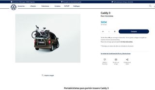 Portabicicletas Original Volkswagen Caddy 3