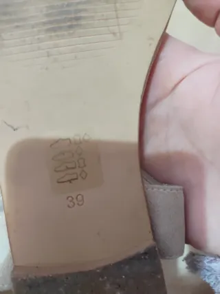 Sandali schiava vera pelle camoscio beige