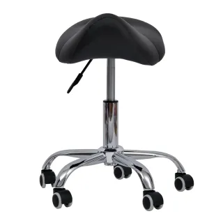 Taburete giratorio con ruedas y altura ajustable