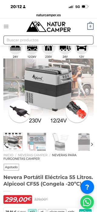 Nevera Portátil Eléctrica Alpicool CF55 55L