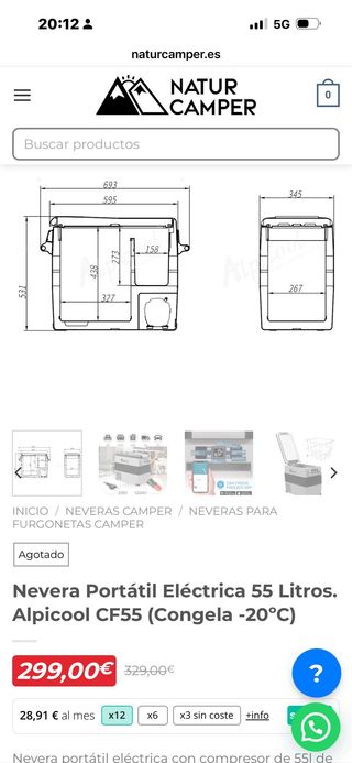 Nevera Portátil Eléctrica Alpicool CF55 55L