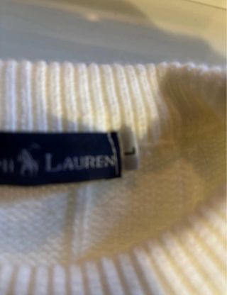 Polo Ralph Lauren Sudadera Blanca Cable Knit