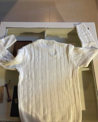 Polo Ralph Lauren Sudadera Blanca Cable Knit