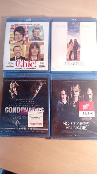 Lote 4 Películas Blu-ray (Español)