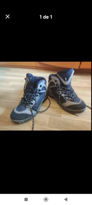 Botas senderismo Quechua Hombre Negro/Gris