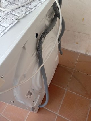 Lavadora Indesit Blanca.