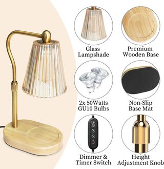 Lámpara Calentadora Velas con Temporizador