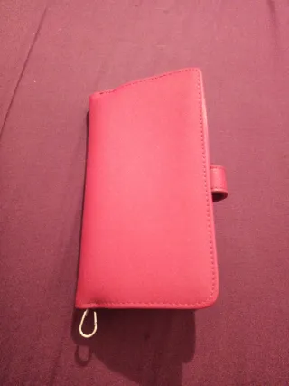 Cartera grande rosa con correa nueva