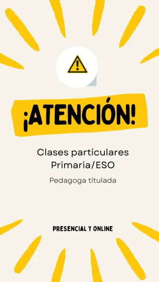 Clases particulares Primaria/ESO