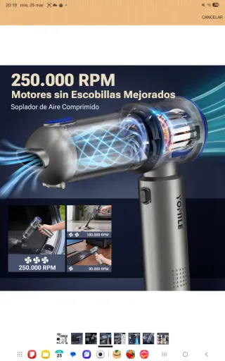 Aspirador i soplador de mano nuevo precintado