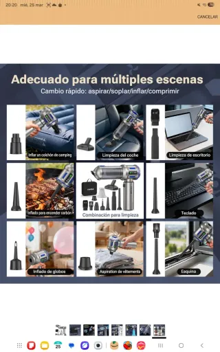 Aspirador i soplador de mano nuevo precintado