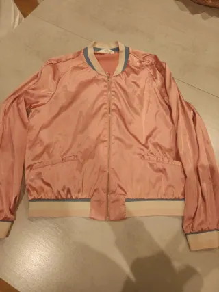 Chaqueta rosa niña Mango