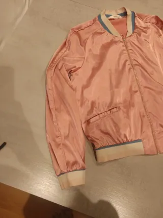 Chaqueta rosa niña Mango