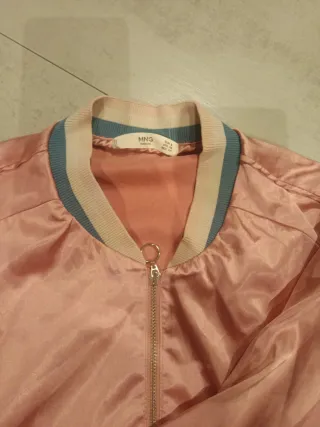 Chaqueta rosa niña Mango
