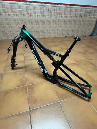 Cuadro Cannondale scalpel , horquilla y tija