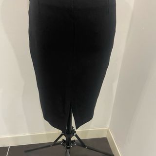 Gonna in lana crepe nera taglia 42