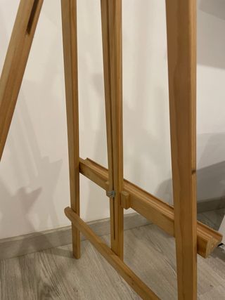 Caballete de madera para pintar