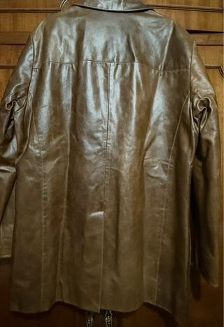 Chaqueta de cuero Cortefiel Talla L
