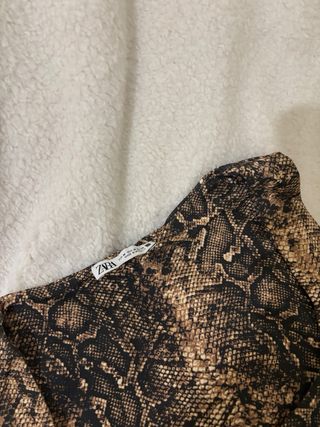 Top Zara estampado leopardo