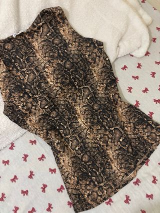 Top Zara estampado leopardo