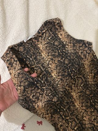 Top Zara estampado leopardo