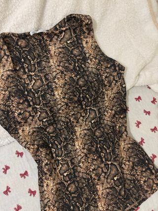 Top Zara estampado leopardo