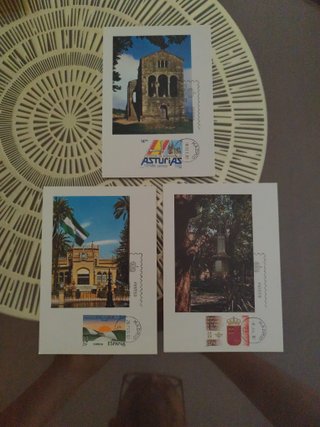 8 Tarjetas Postales España 1983 Autonomías