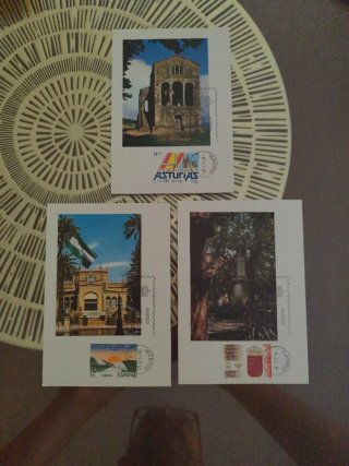 8 Tarjetas Postales España 1983 Autonomías