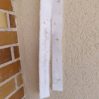 Cinta ramo novia,bordada Juntos papá