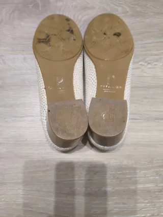 Zapatos Pitillos Beige Talla 38